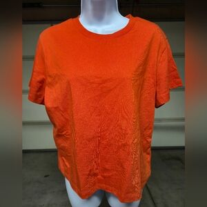 Reformation Bright Orange Short Sleeve Tee